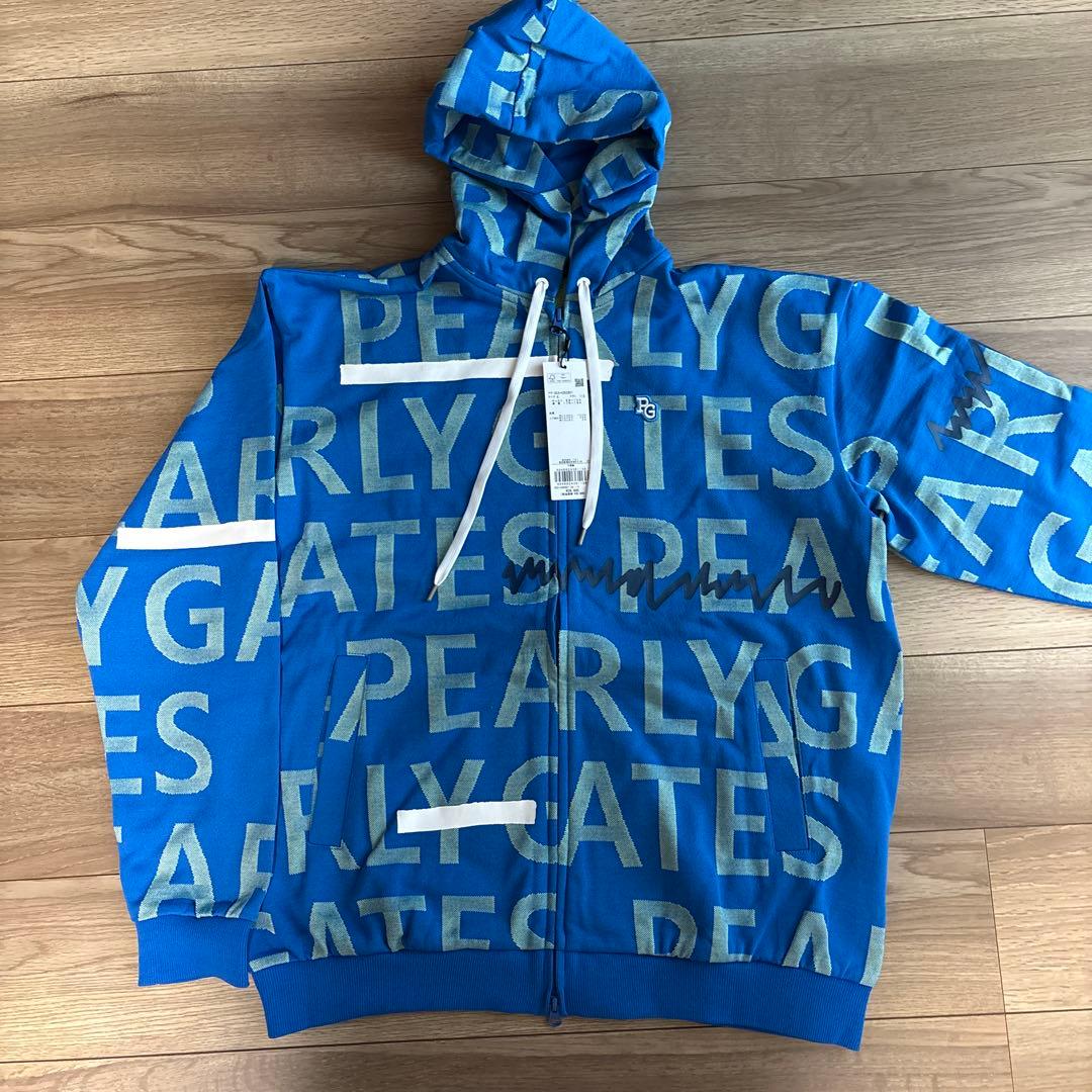 【新品　未使用】PEARLY GATES フルジップフーディ XL ブルー