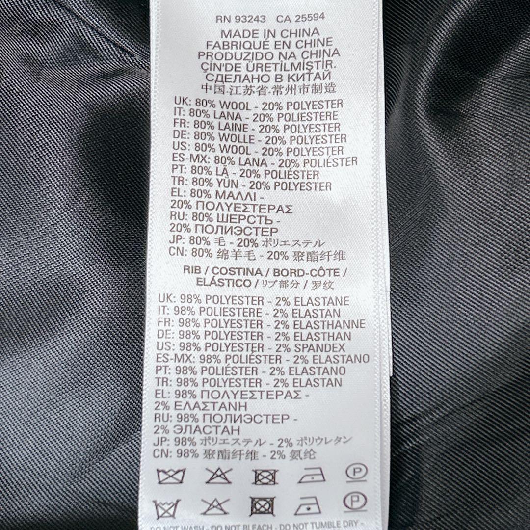 極美品✨定価6万以上　DIESEL ディーゼル ウールステッチコート 黒