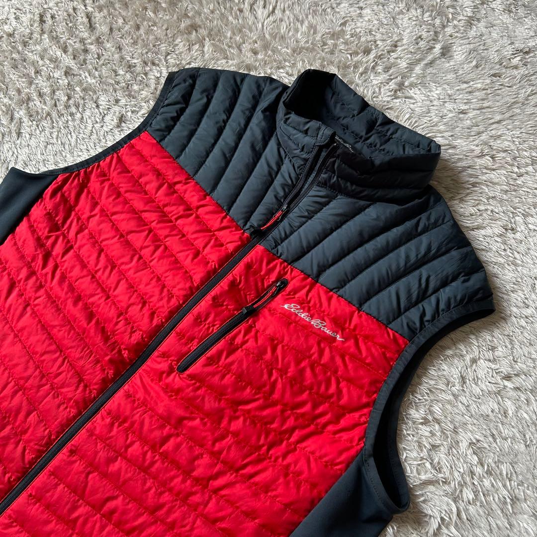 エディーバウアー 00s 800fil down vest L red