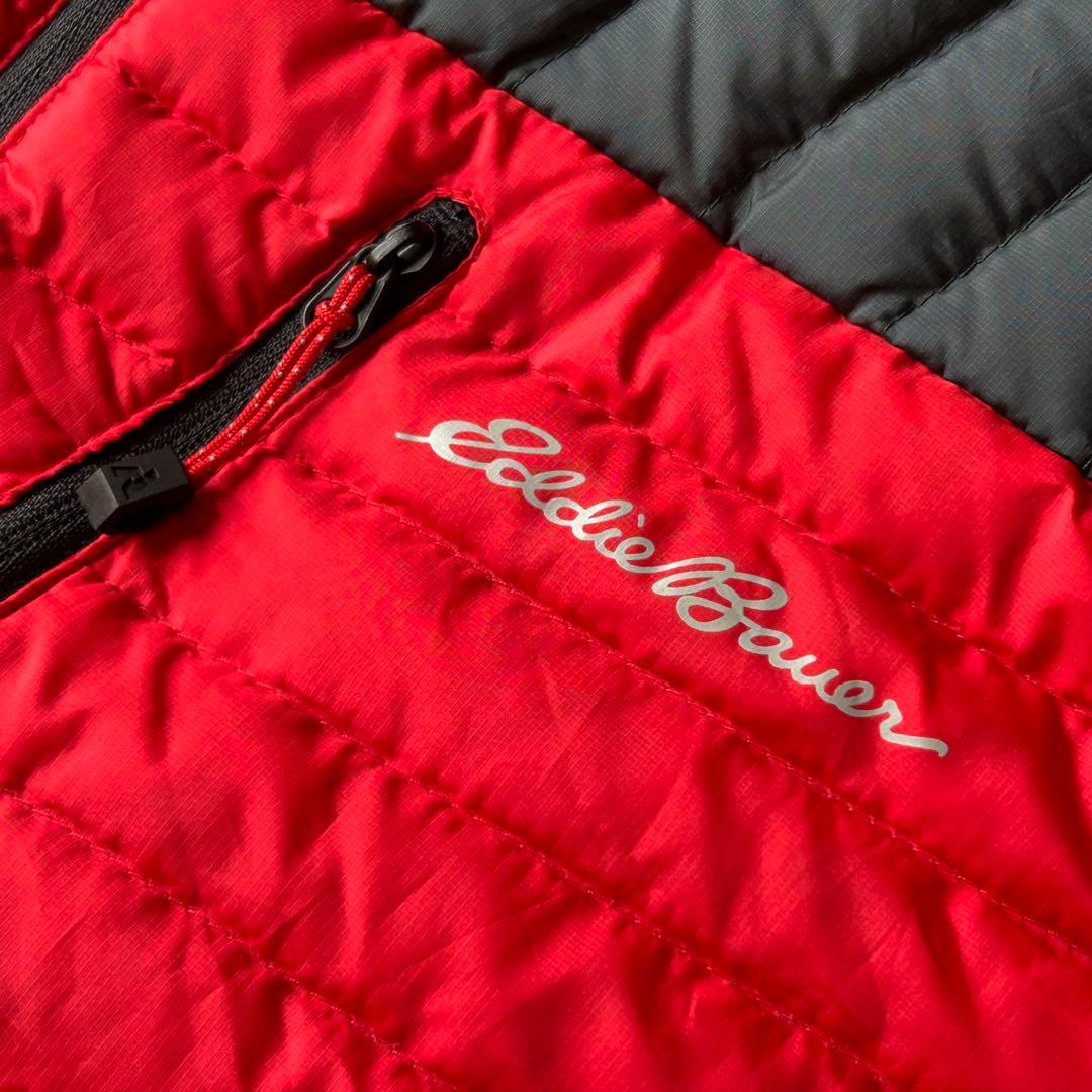 エディーバウアー 00s 800fil down vest L red