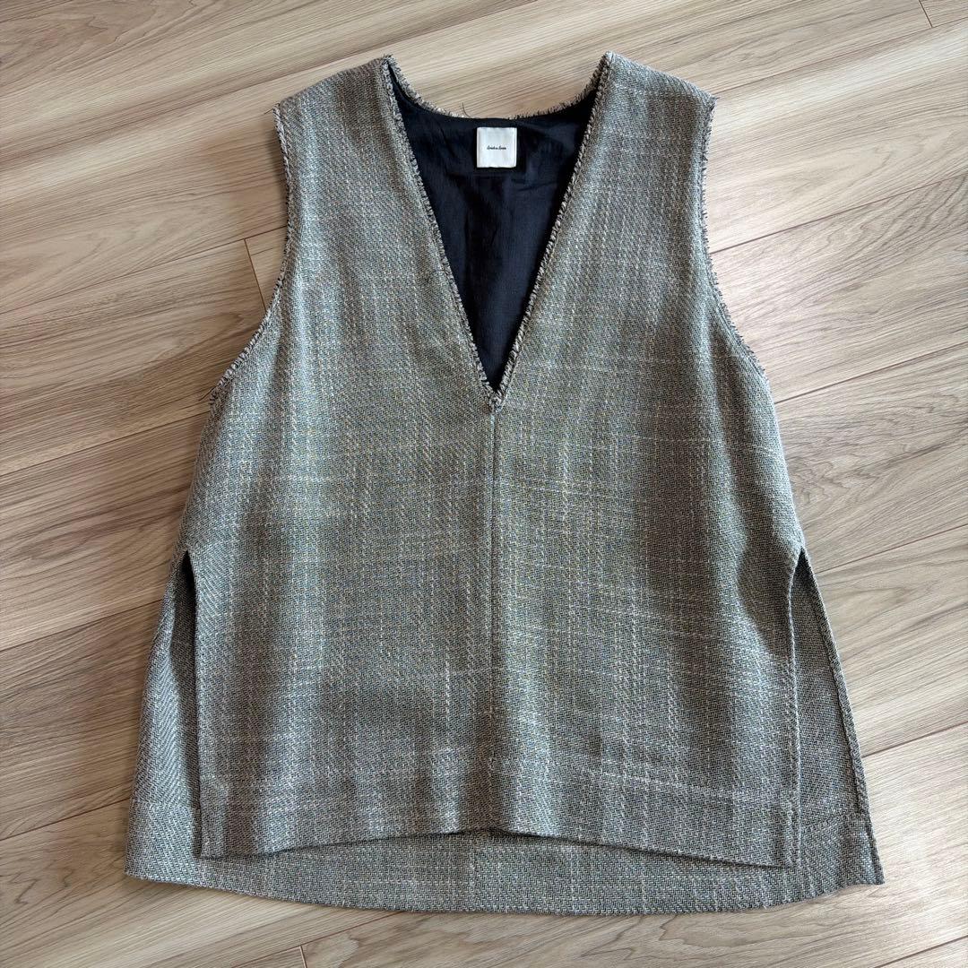 Spick and Spanリネンブレンドツイードベスト