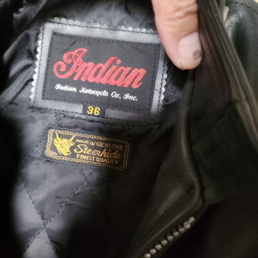 Indian Motorcycle レザージャケット ブラック