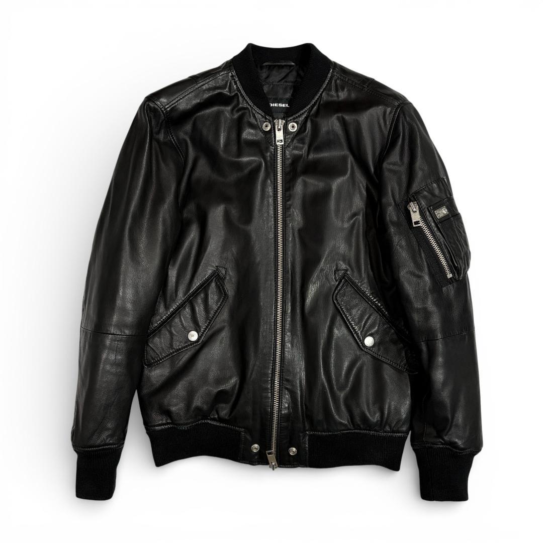 ✨大幅値下げ✨17,800円美品 ★DIESELディーゼル羊革MA-1S中綿