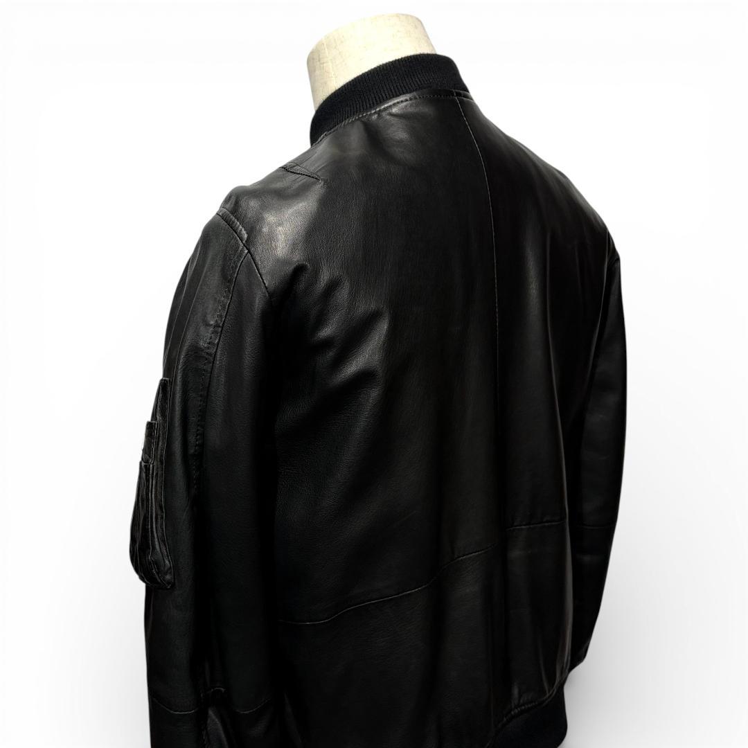 ✨大幅値下げ✨17,800円美品 ★DIESELディーゼル羊革MA-1S中綿