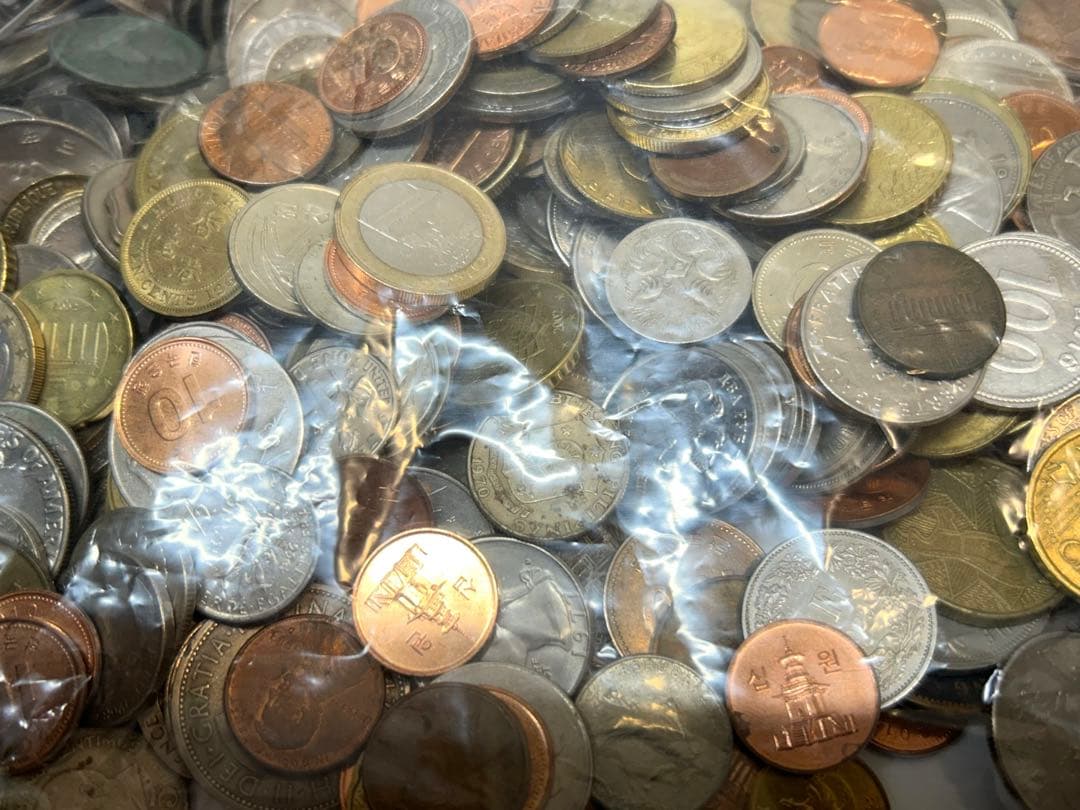 【約2.5kg】外国 外貨 大量 まとめ売り