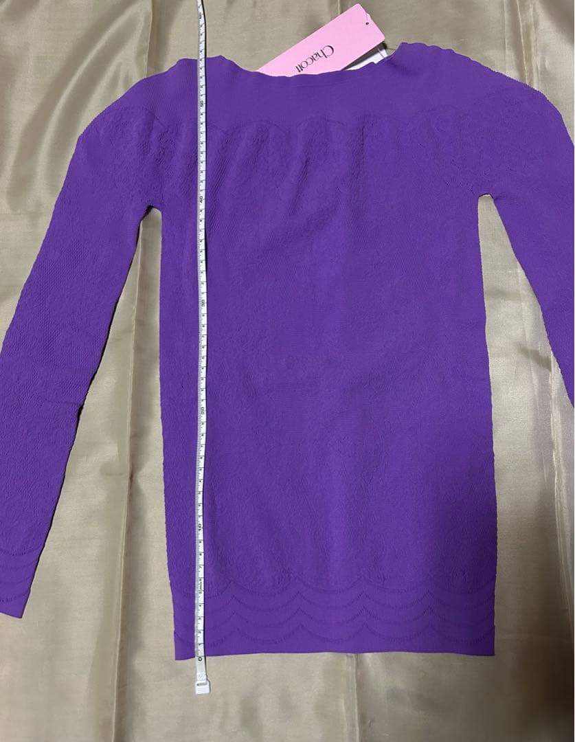 チャコット　ノーソーイング　ニットトップ　大人用Ｍサイズ（モーブ）