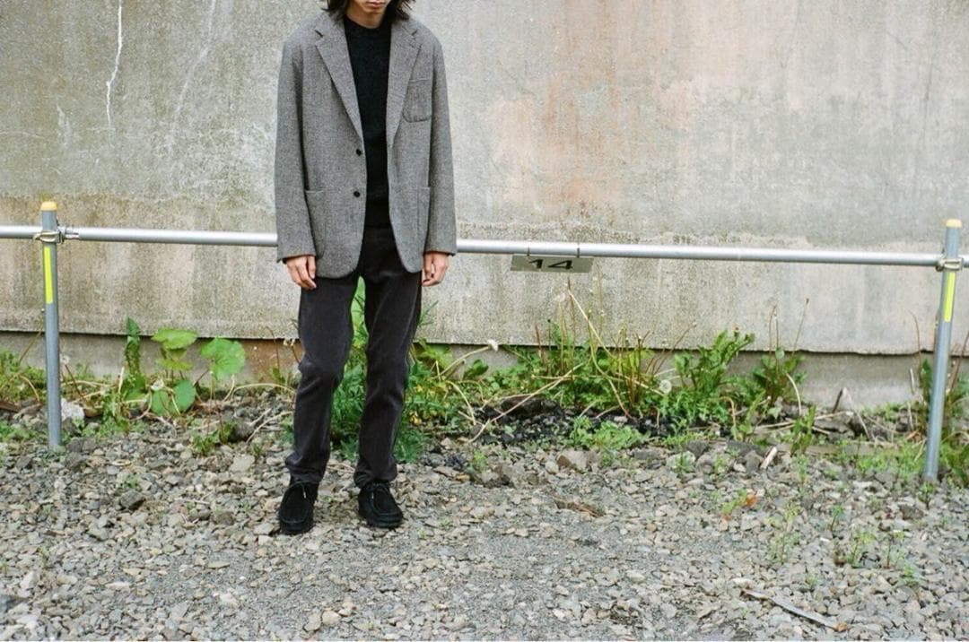 23AW COMOLI コーデュロイ 5p パンツ stone navy 2