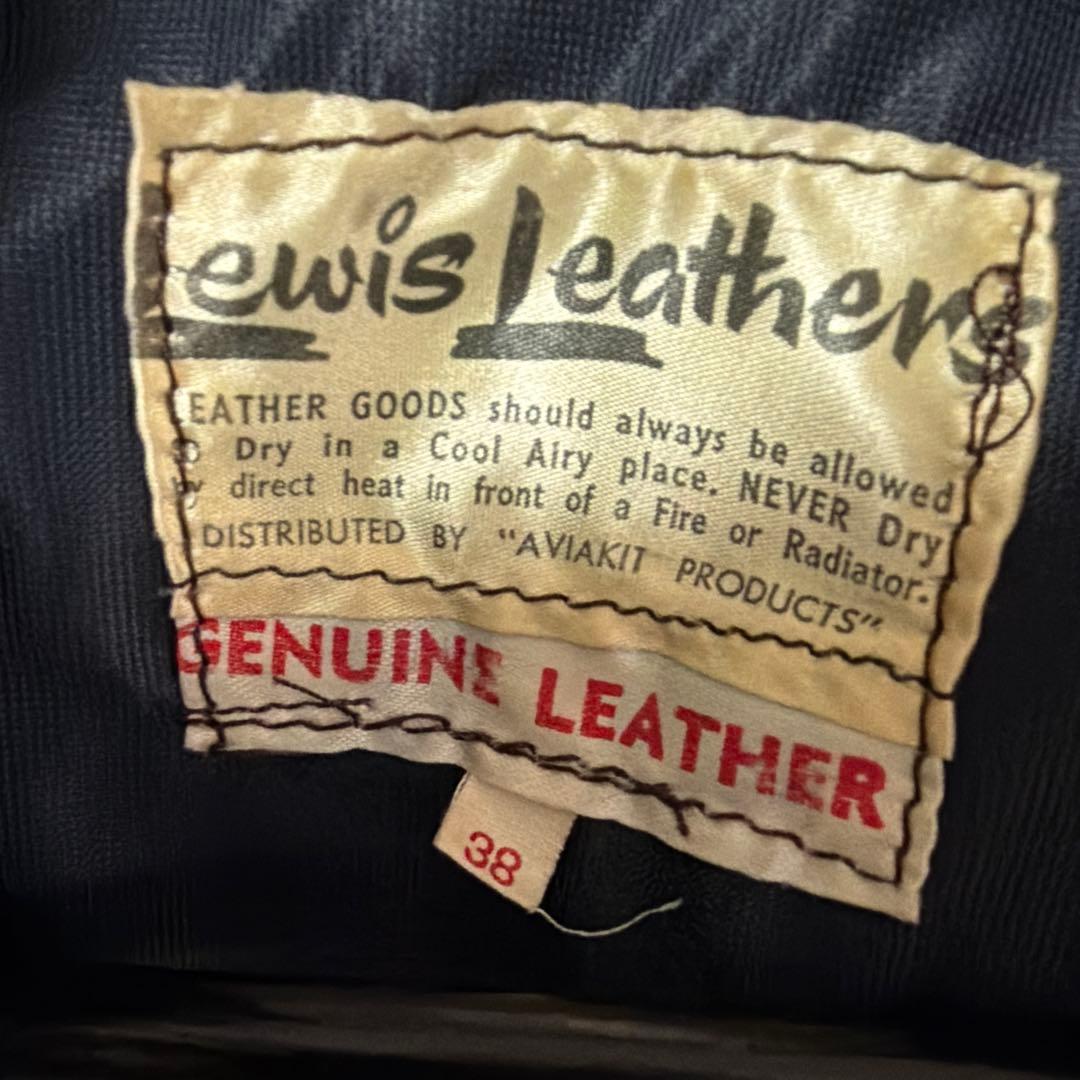 ロ*ボ様 極上　希少　70〜80s スーパーモンザ　ルイスレザー　ブラウン　38