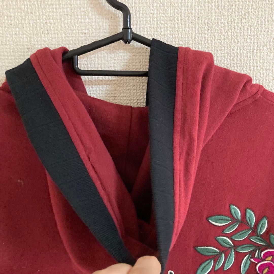 SUMINEKO総刺繍 ZIP ロングパーカー kyo-27