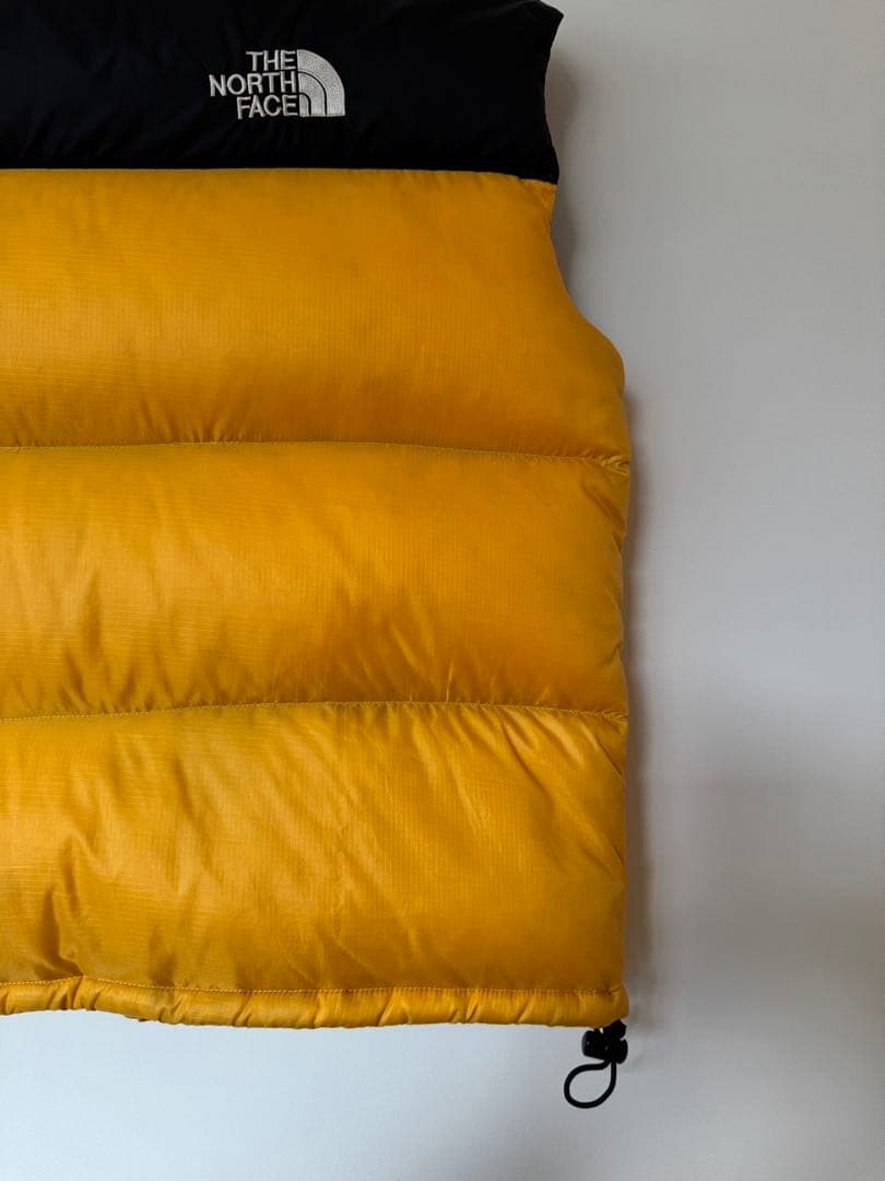 【激レア】美品 90'sノースフェイス ヌプシ ダウンベスト L イエロー