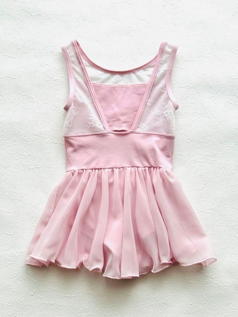 チャコット スカート付レオタード 120㎝ ピンク