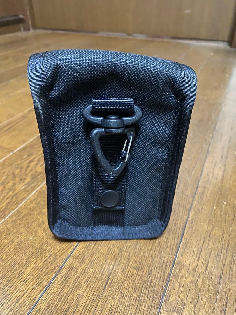 BRIEFING ブラック フラップポーチ