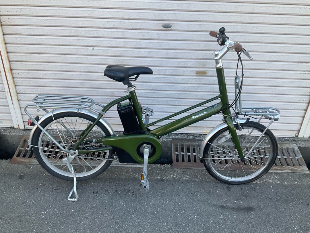 パナソニック最新機種電動アシスト自転車プロム20インチマッドオリーブ色
