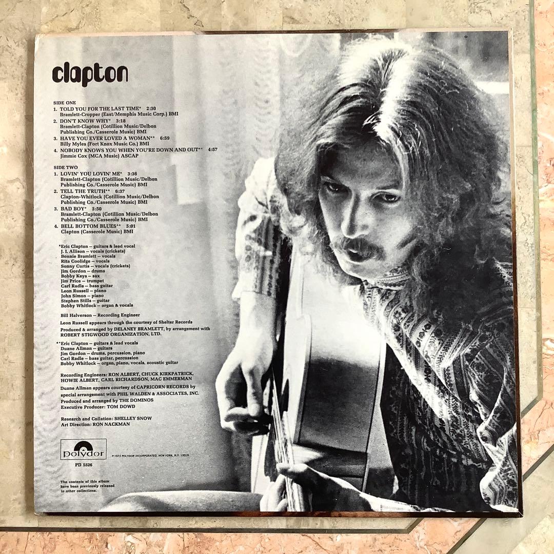 レア極美品! エリック・クラプトン ベスト盤1973年発売 USオリジナル盤