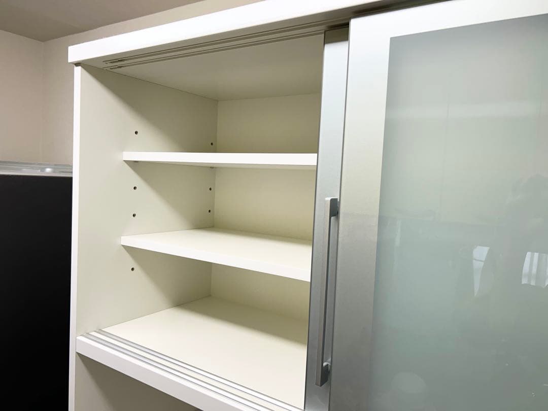 【ゆうちゃんさん専用】美品 松田家具 ホワイト食器棚 カップボード 幅117