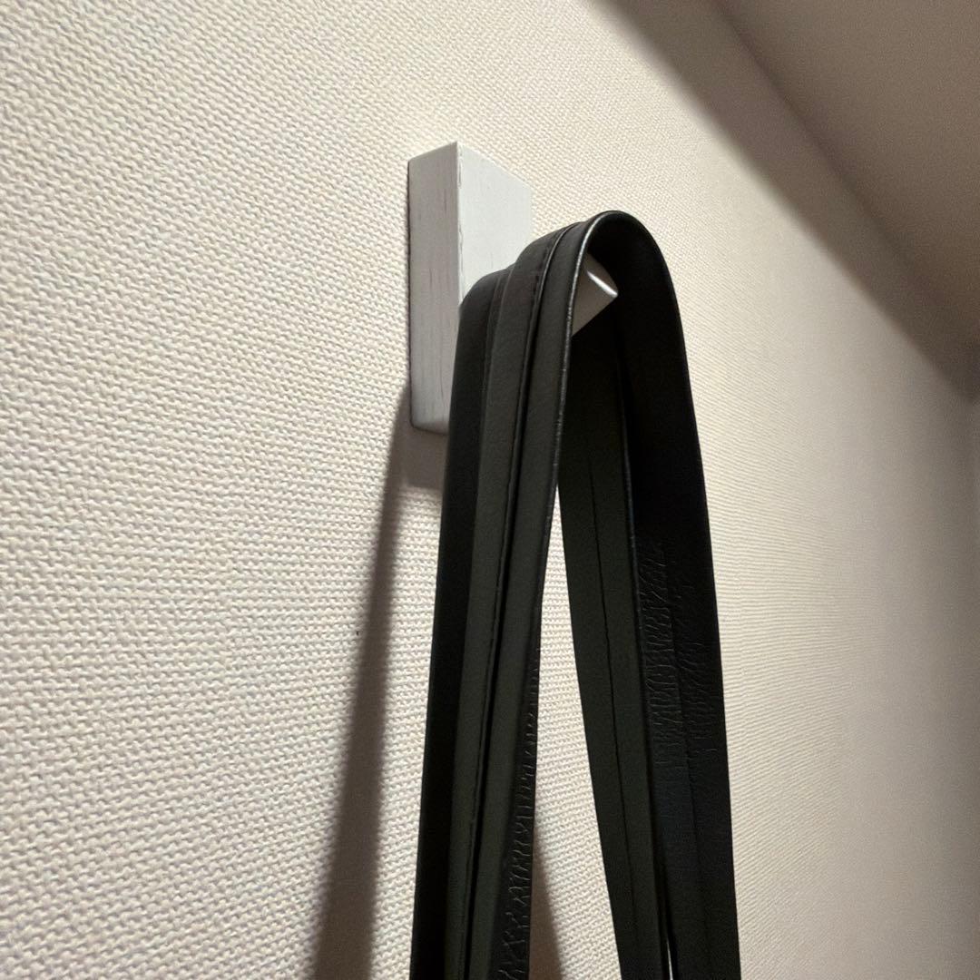 objcts.io ウォッシャブルレザートートバッグ 黒