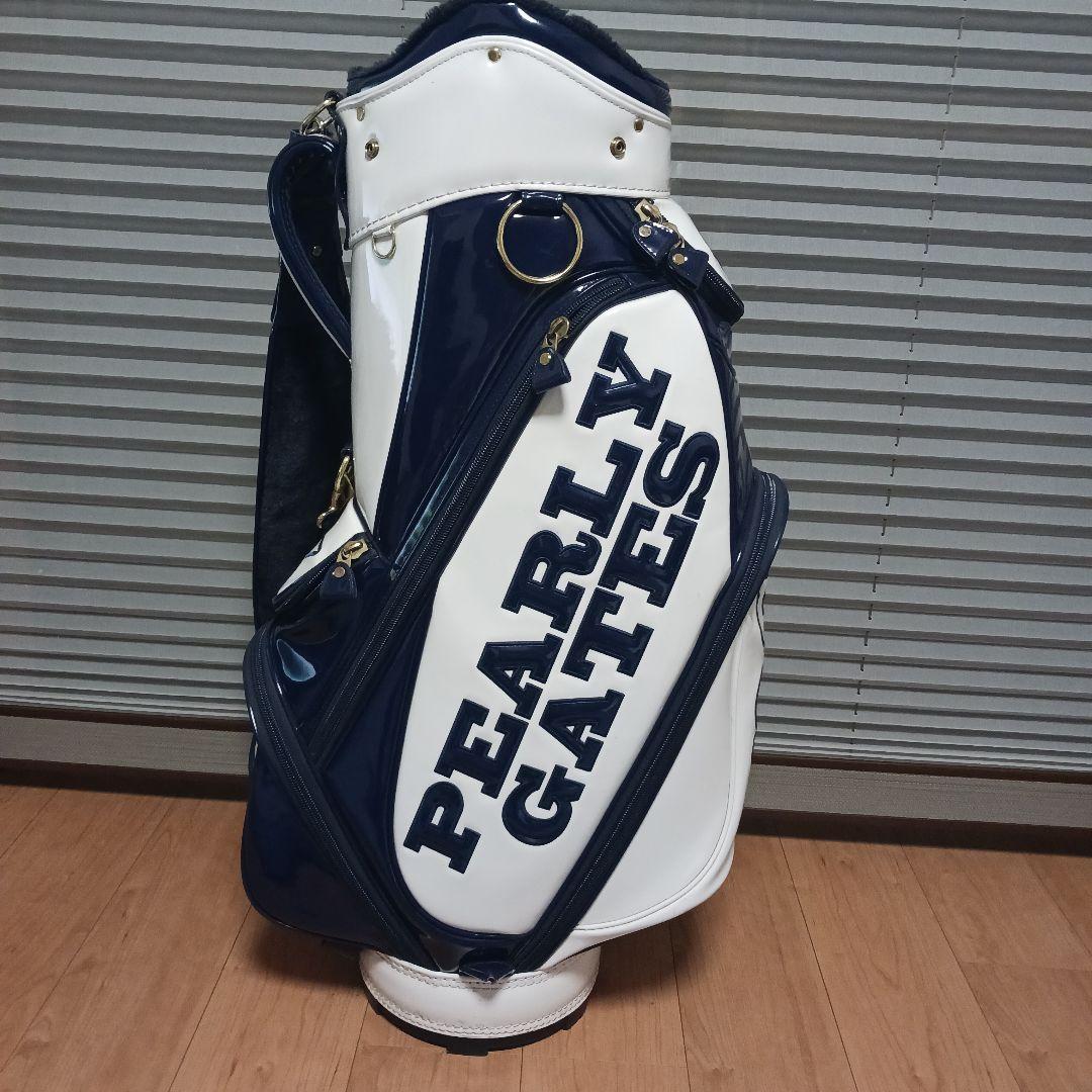 PEARLY GATES キャディバッグ ネイビー・ホワイト