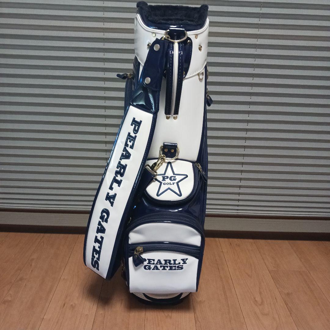 PEARLY GATES キャディバッグ ネイビー・ホワイト