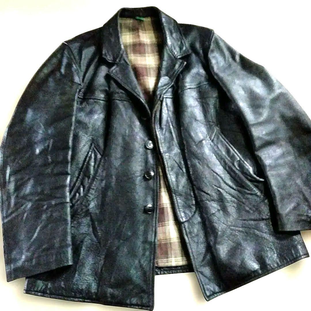 最終価格70s Vintage MTVC レザージャケット カーコート