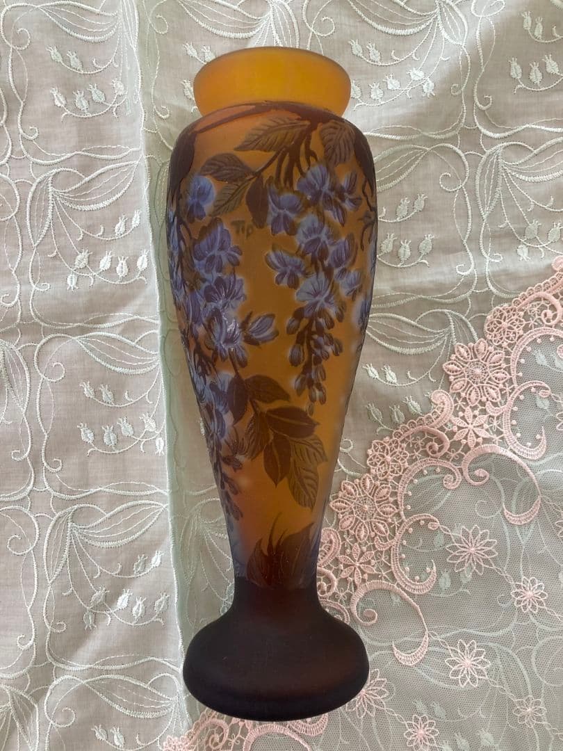 エミール・ガレ貴重 アンティーク花瓶