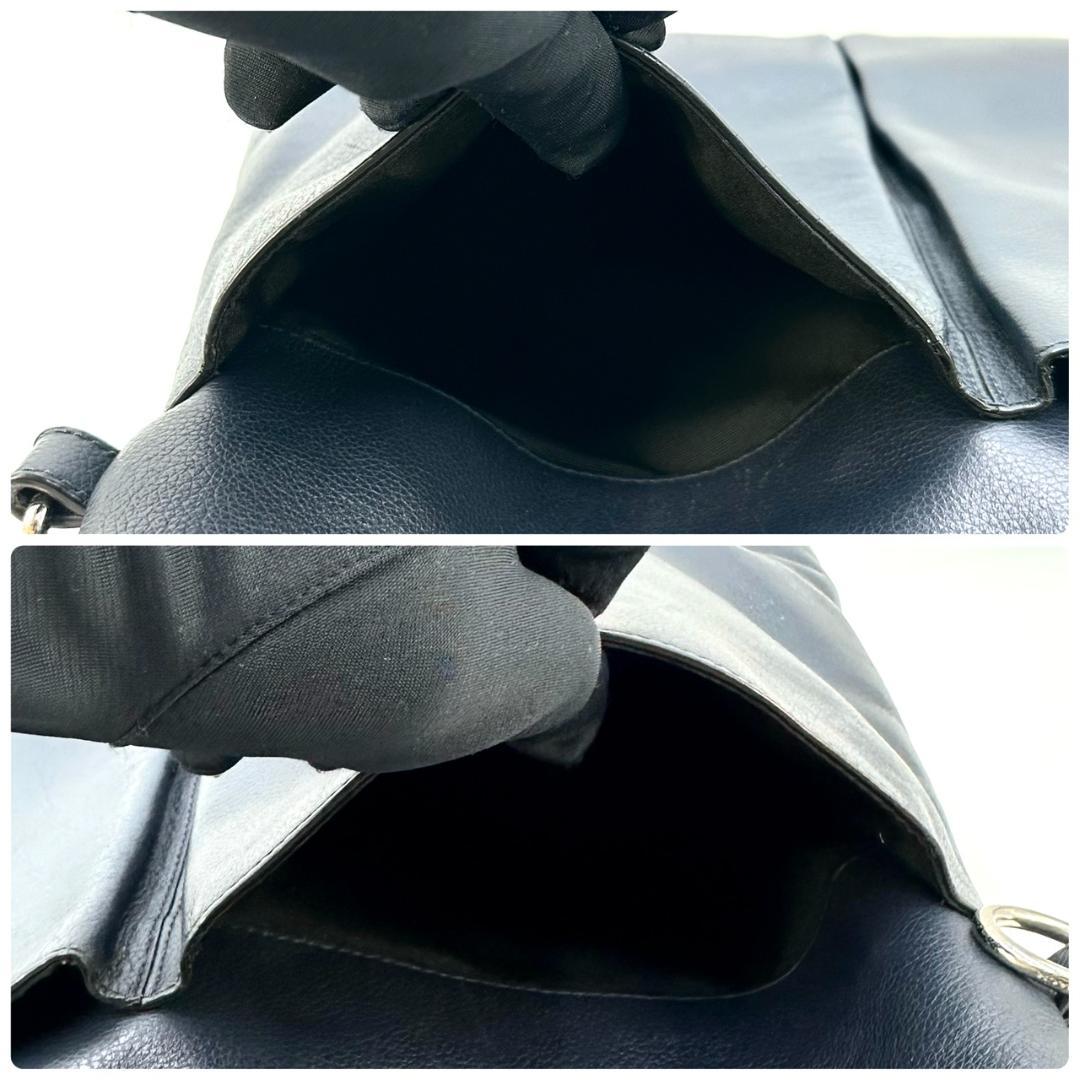 COACH コーチ チャールズ フォールドオーバー 2way トートバッグ 濃紺