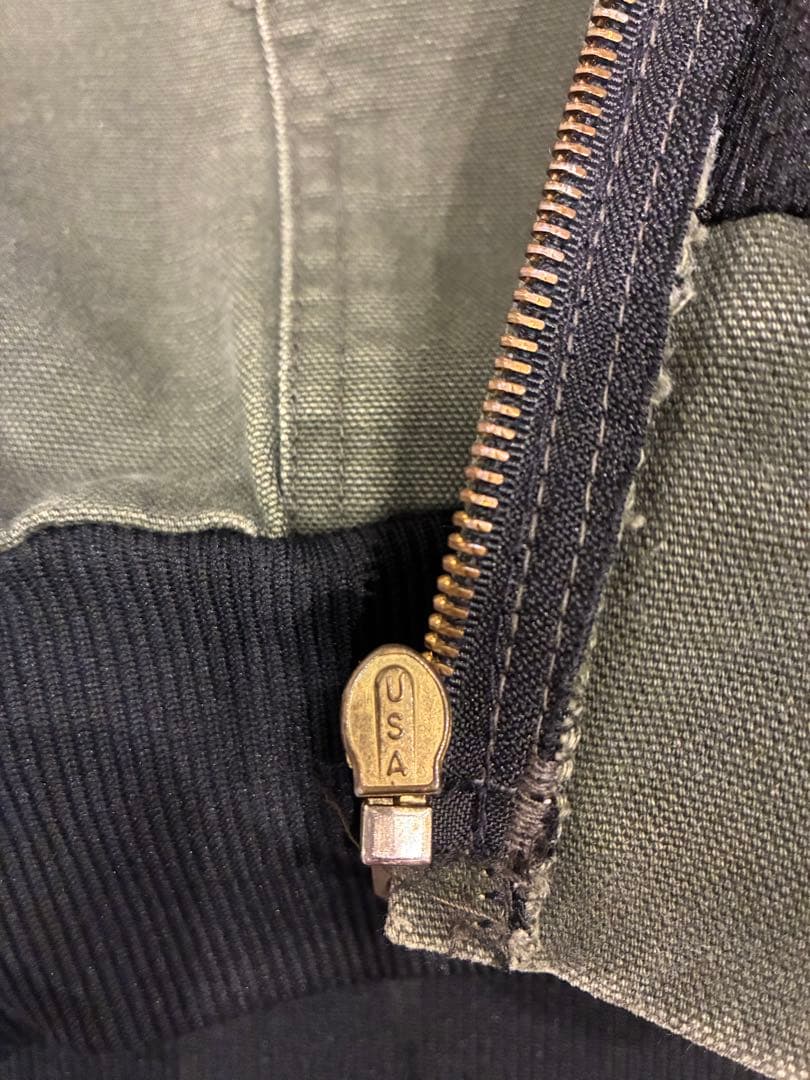 古着　90s Carhartt アクティブジャケット カーハート　グリーン