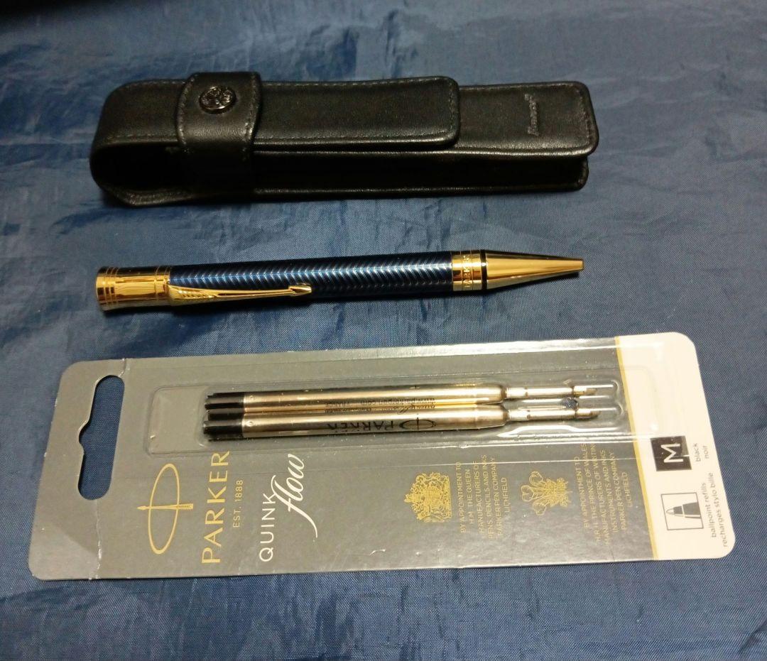 Parker デュオフォールド プレステージ ブルーシェブロンGT ボールペン