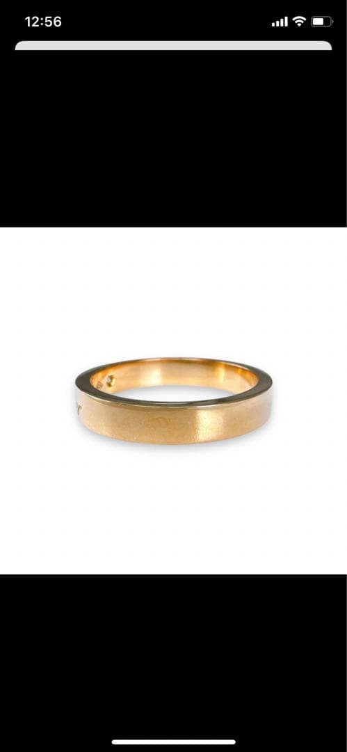 カルティエ リング 47 エングレーブド K18PG ダイヤ ブランド 7号