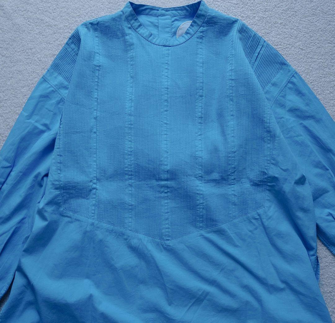 タグ付 Pheeta Trinity ブザム シャツ ブルー インドコットン