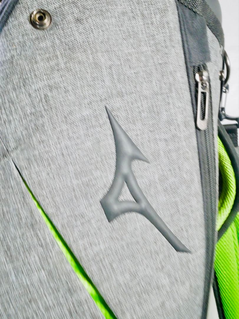 ミズノ　グレーブラックグリーン　キャディバック