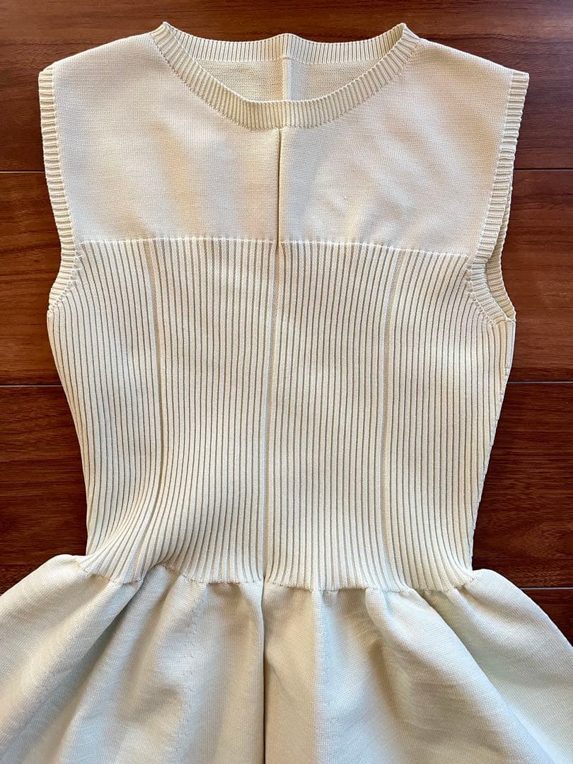 アプワイザーリッシェ ホールガーメントビスチェ切替ワンピース 黄緑 サイズ2/M