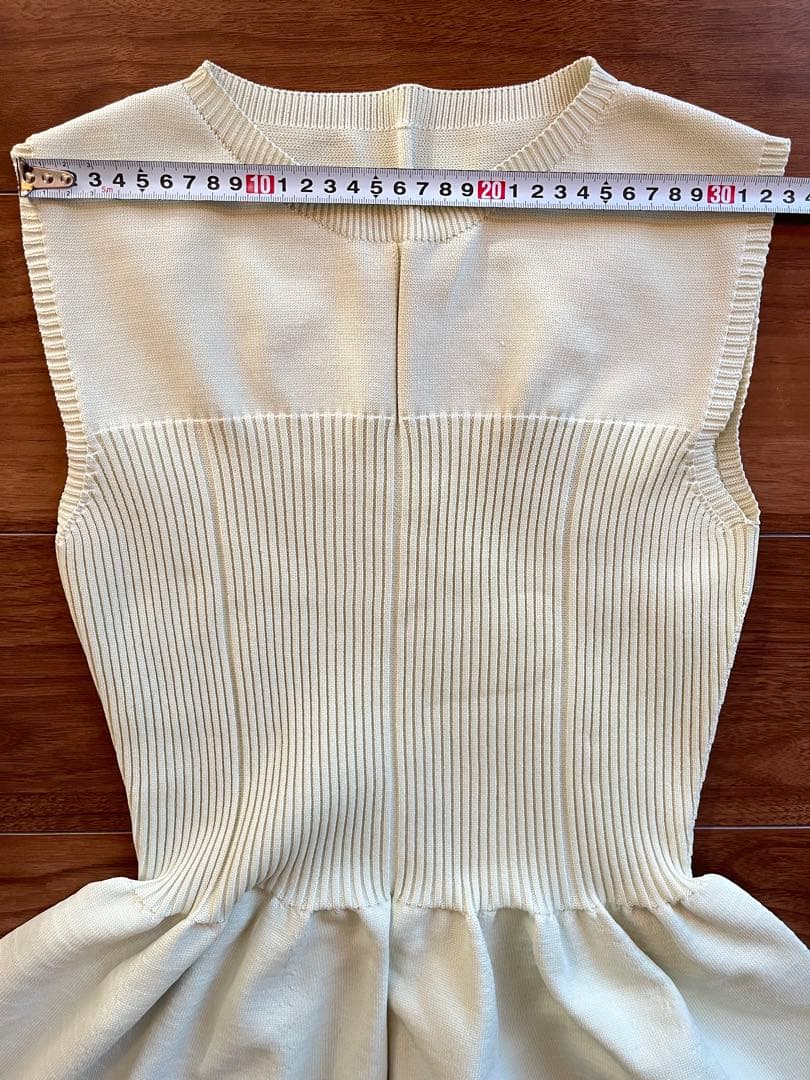 アプワイザーリッシェ ホールガーメントビスチェ切替ワンピース 黄緑 サイズ2/M