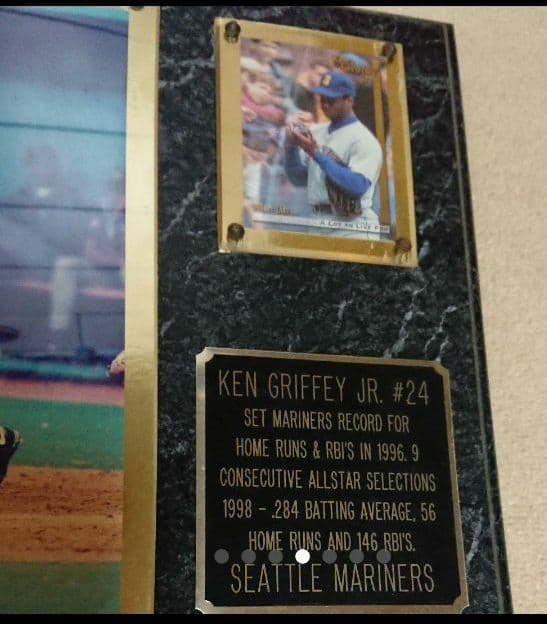 MLB ケングリフィーJr フォト サイン プレート