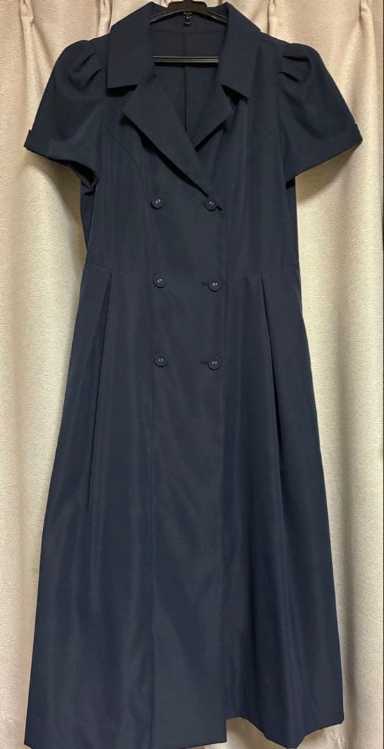 テーラードカラー ダブルボタン 半袖ワンピース❤︎リアラ
