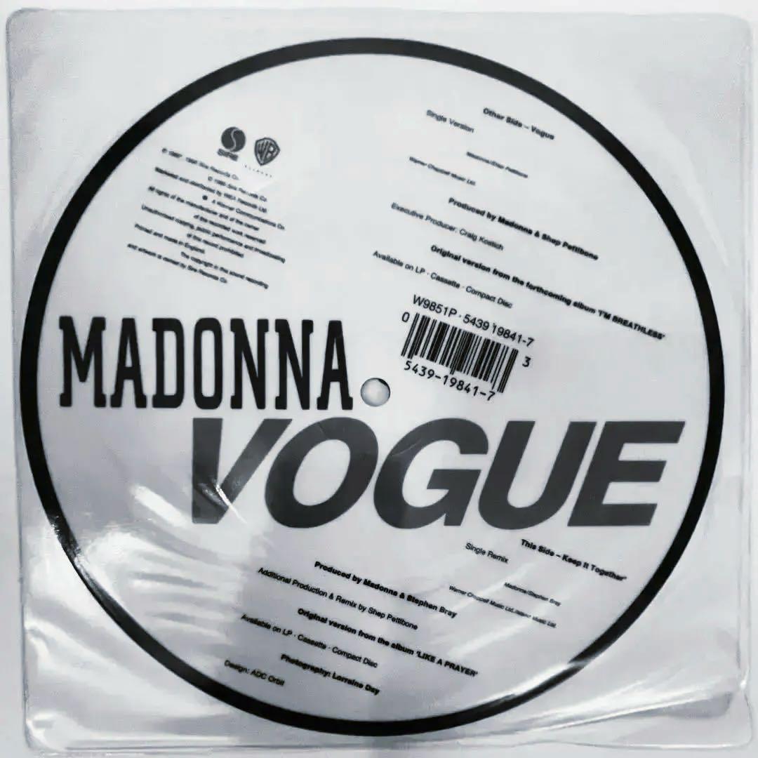 マドンナ　Madonna　Vogue　ピクチャー　レコード　7”