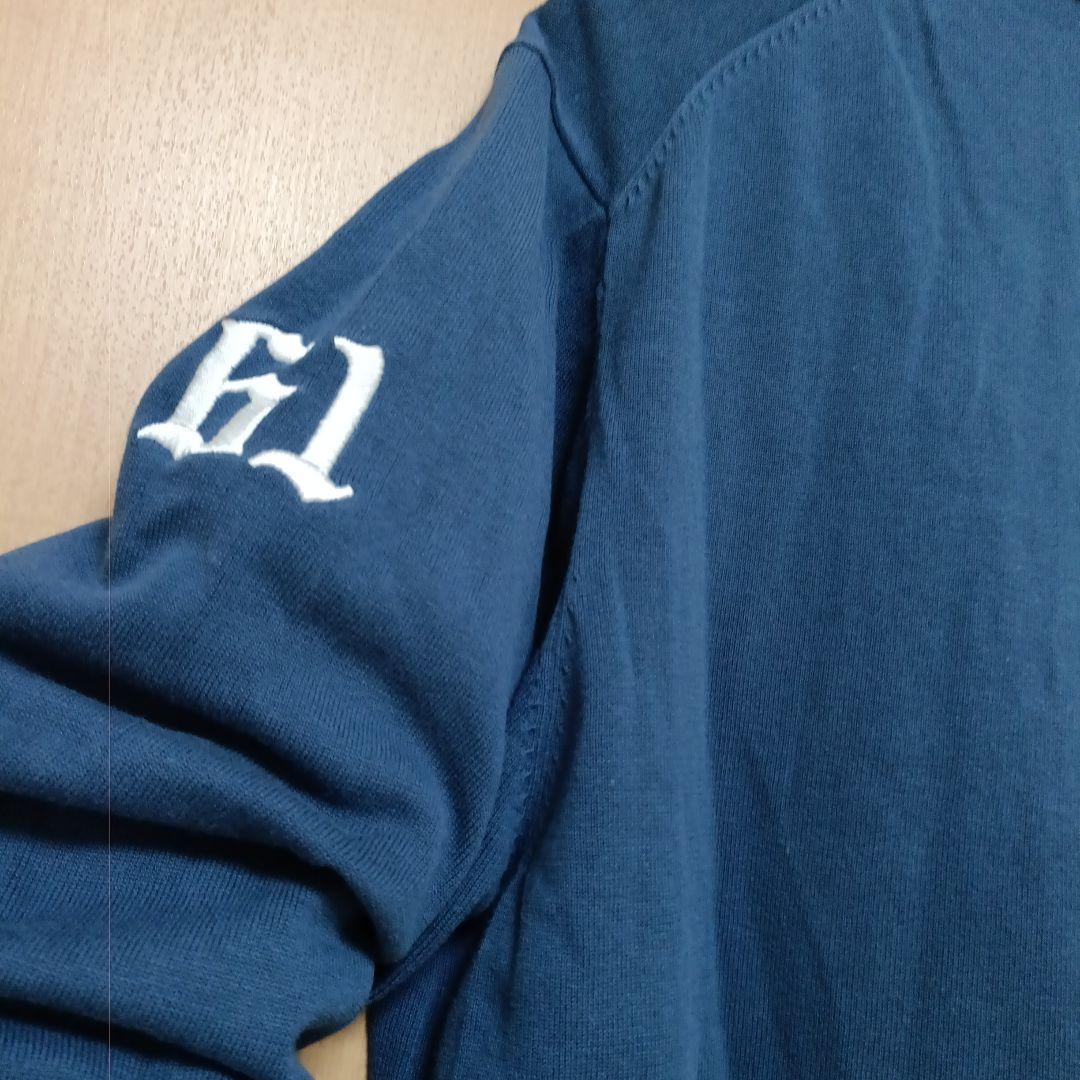 【美品】rough＆swell ゴルフウェア　春ニット　トレーナー刺繍　ワッペン