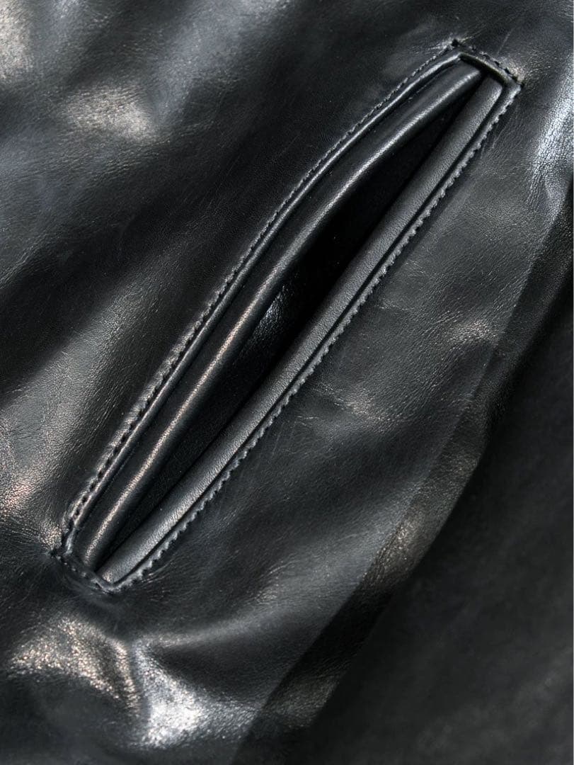 1.2mmオイルワックス牛革一枚革RIRIM6ダブルジップ 短丈ワイドシルエット