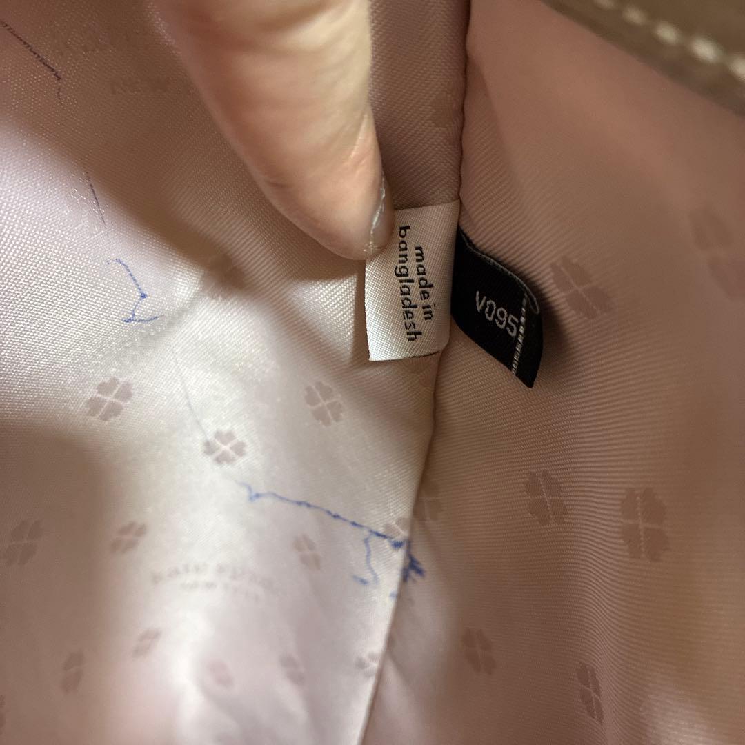 デ*ス様 ケイトスペード v095 トートバッグ　ベージュ