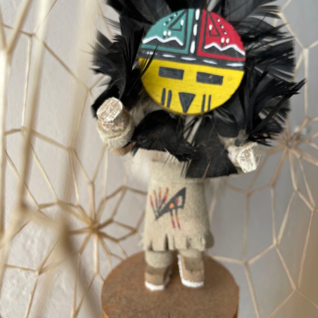 ネイティブアメリカン　ホピ族　カチナドール　サンフェイス　ドリームキャッチャー