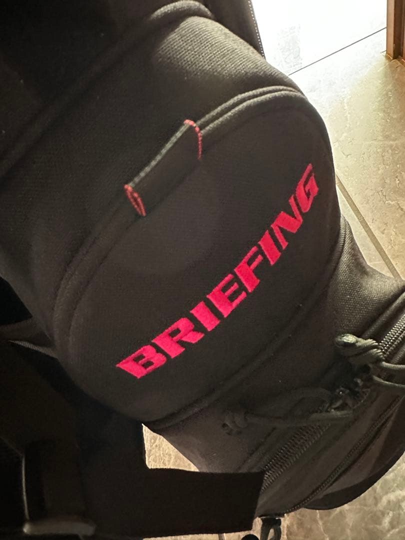 BRIEFING WIND AND SEA コラボ　キャディバッグ　ピンクロゴ