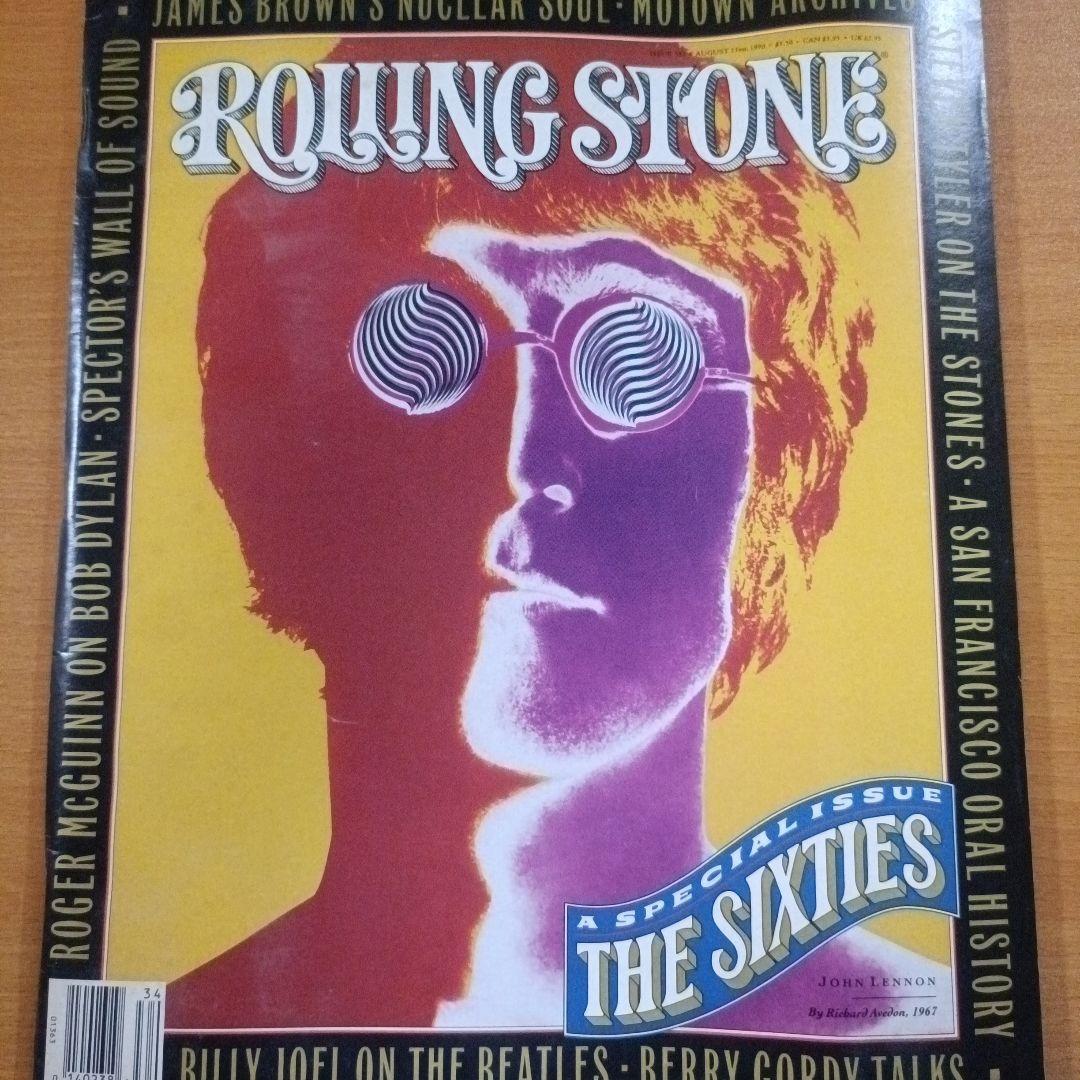 JOHN LENNON 表紙 ROLLING STONE誌 1990年8月