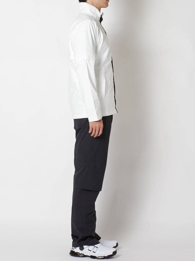 ブリヂストンゴルフ 【ホワイト/M】 レインウエア 水神 84G03 上下セット