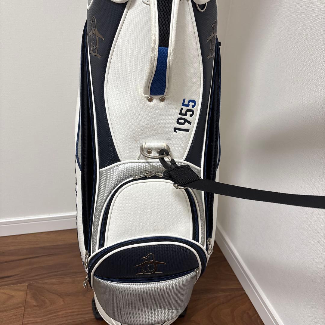 Munsingwear キャディバッグ ホワイト・ネイビー