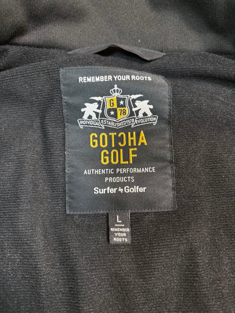 GOTCHA ガッチャゴルフ Ｌ ダウン 切替 スタンド ジップ ジャケット