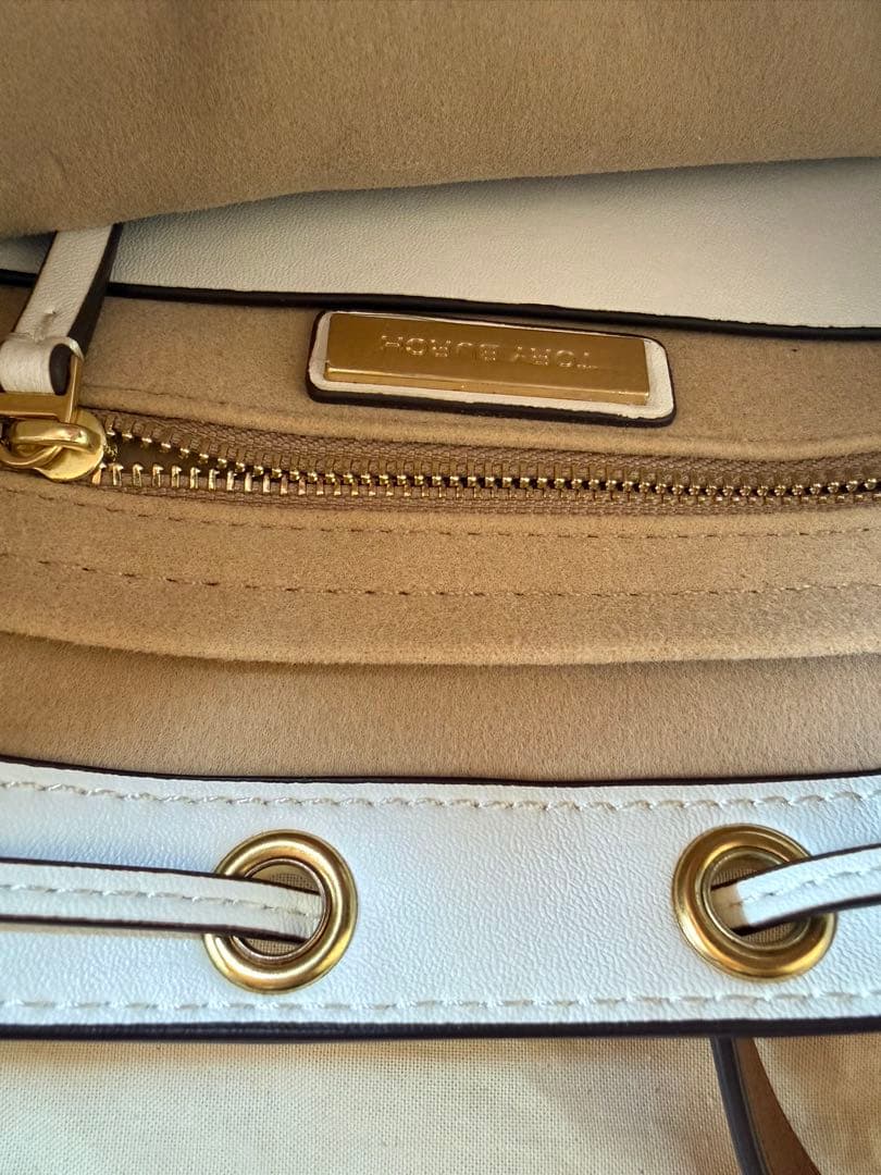 訳あり外側美品トリーバーチ春色バッグ小鳥お花刺繍ハンドバッグ並行輸入品