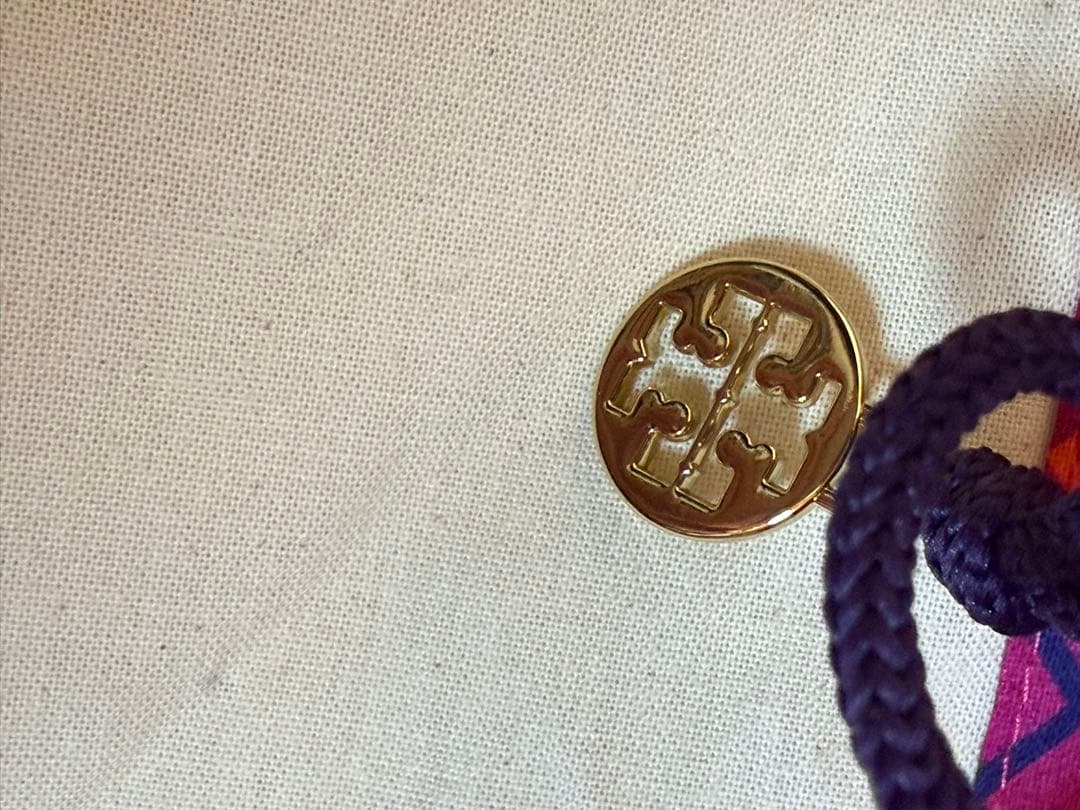 訳あり外側美品トリーバーチ春色バッグ小鳥お花刺繍ハンドバッグ並行輸入品