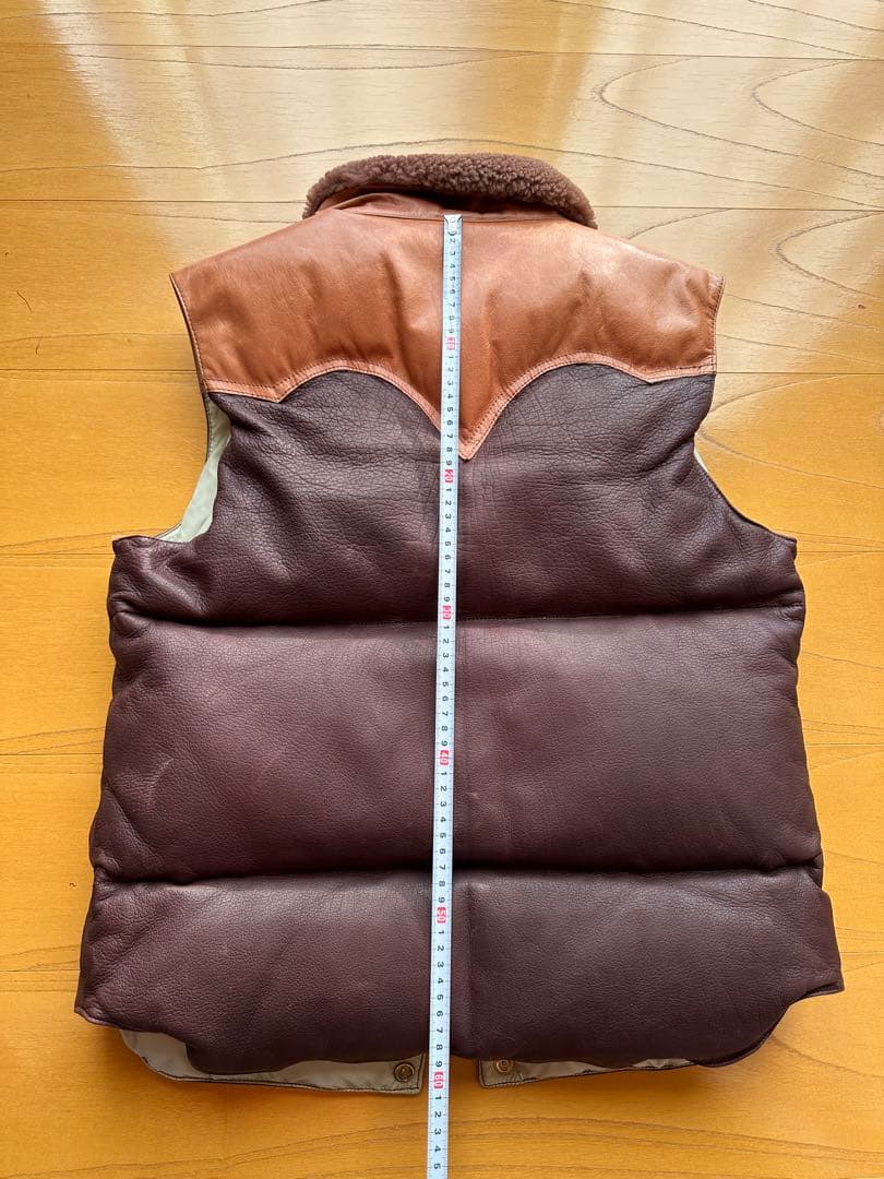 ダブルワークス レザーダウンベスト