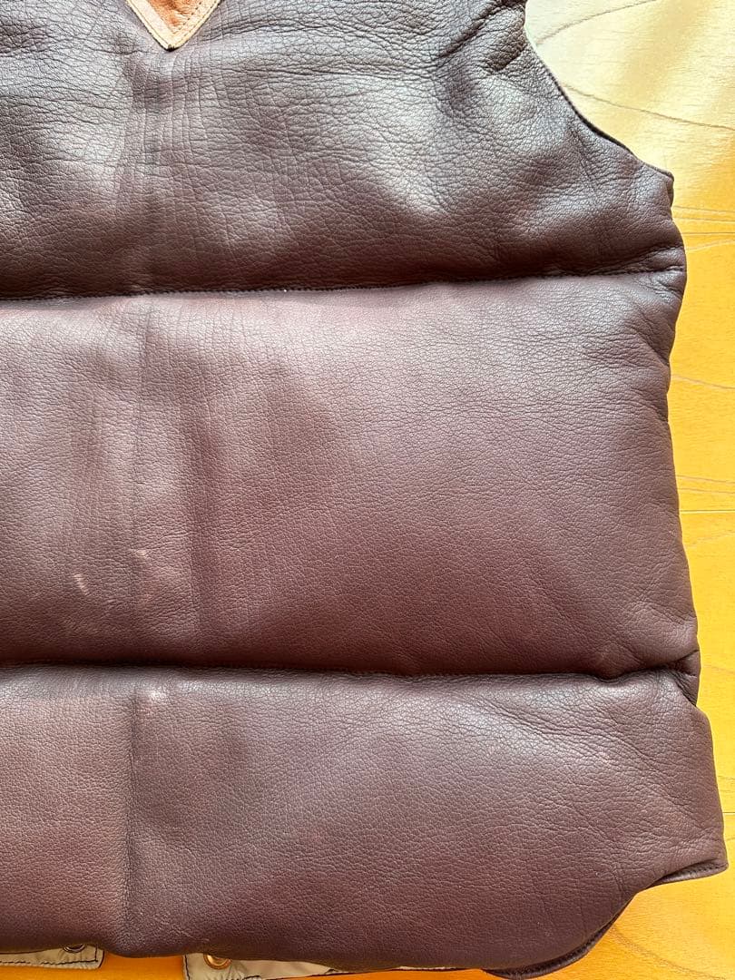 ダブルワークス レザーダウンベスト