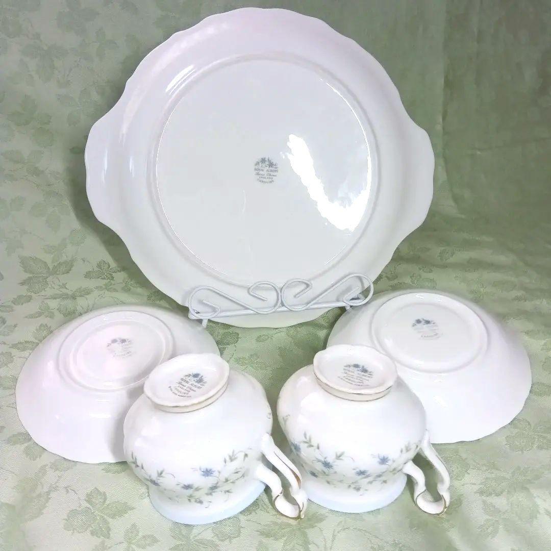 ロイヤルアルバート キャロライン カップ＆ソーサー2客とプレート