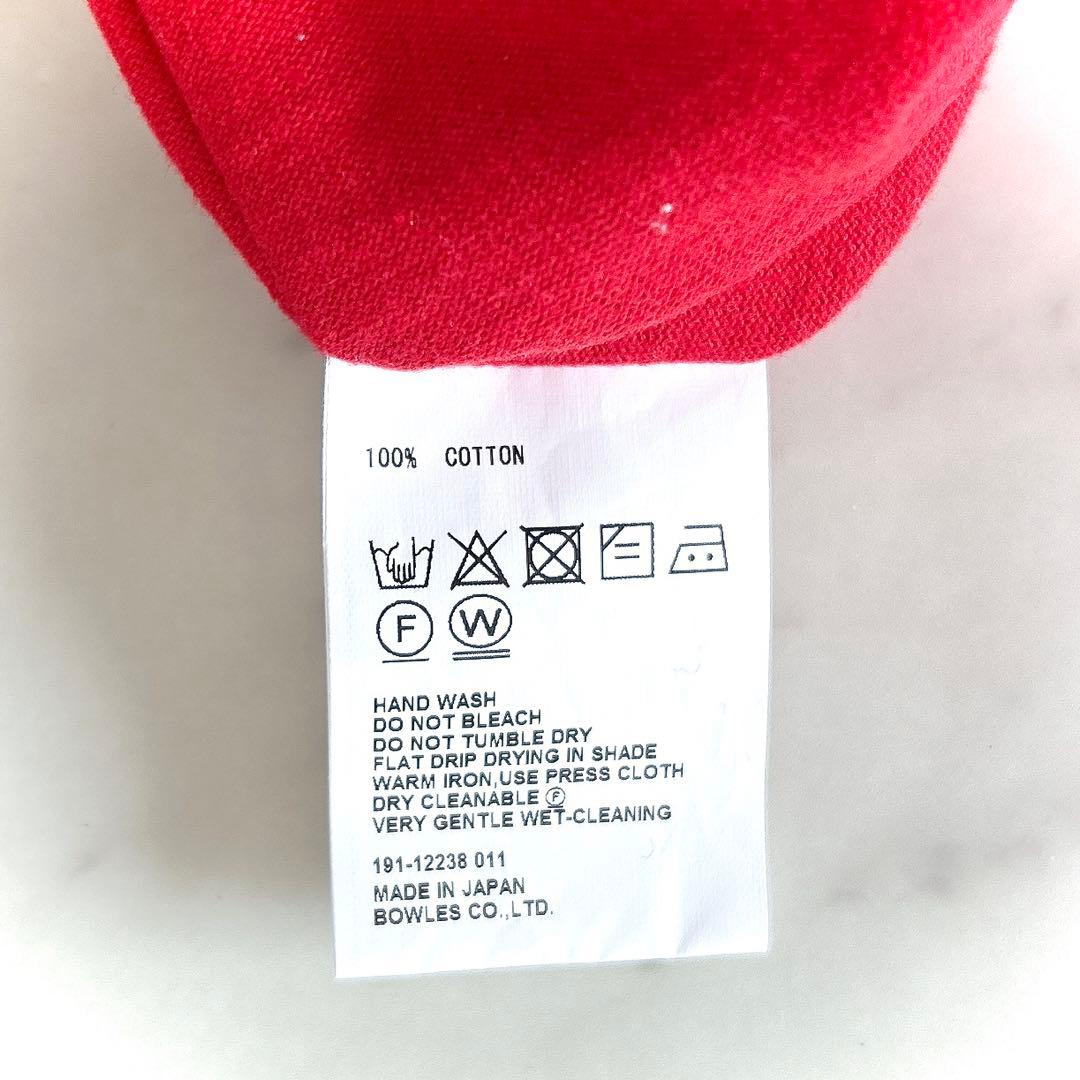 美品 HYKE ハイク コットン ロングワンピース レッド 変形デザイン 赤